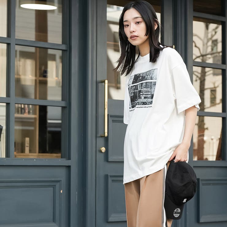 半袖シティスケープフォトプリントTシャツ プリント コットン | mili an deni | 詳細画像8 