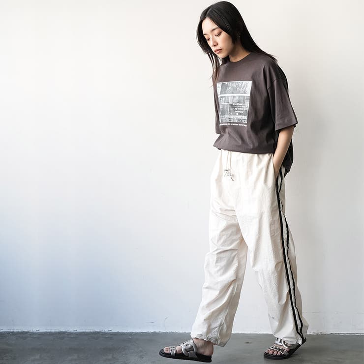 半袖シティスケープフォトプリントTシャツ プリント コットン | mili an deni | 詳細画像15 