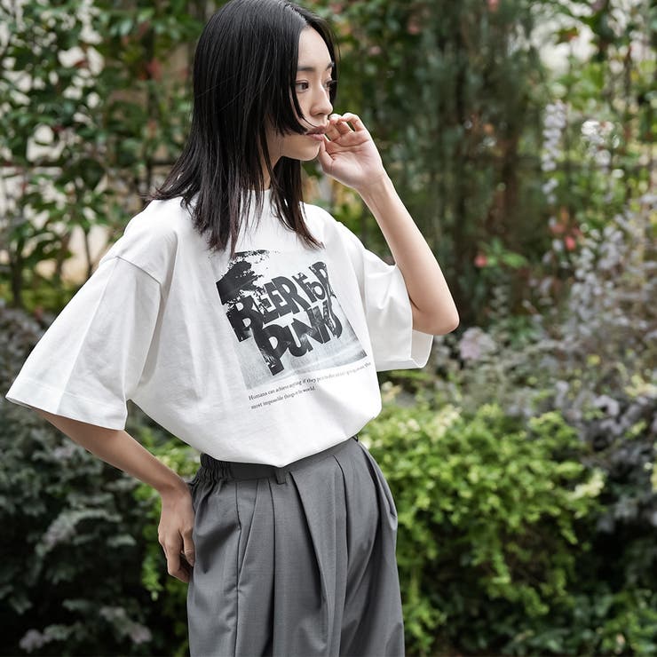 半袖フォトプリントTシャツ プリント コットン | mili an deni | 詳細画像8 