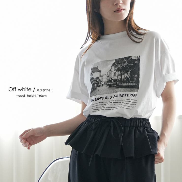 半袖 オーバーサイズ フォトプリントTシャツ | mili an deni | 詳細画像5 