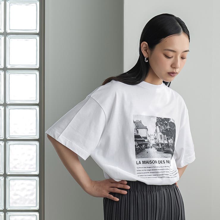 半袖 オーバーサイズ フォトプリントTシャツ | mili an deni | 詳細画像7 