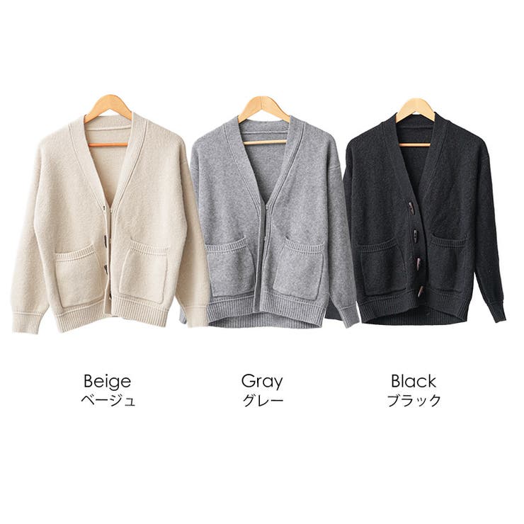 トグルニットカーディガン トップス ニット素材 | mili an deni | 詳細画像21 