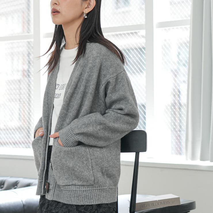 トグルニットカーディガン トップス ニット素材 | mili an deni | 詳細画像8 