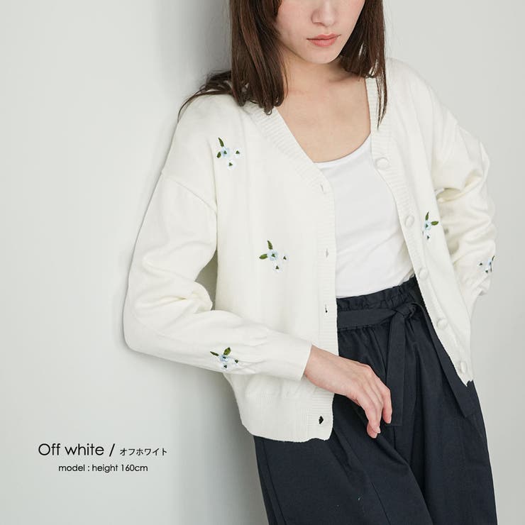 花柄刺繍カーディガン 花柄刺繍 カーディガン | mili an deni | 詳細画像5 