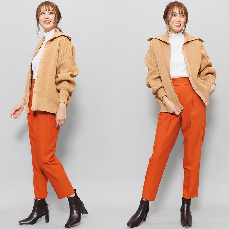 スポンジニットカーディガン ボリューム袖 セーラーカラー | mili an deni | 詳細画像8 