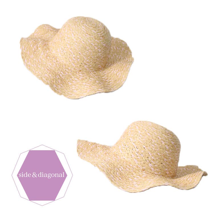 ストローハット つば広 帽子 雑貨 F レディース 夏 ミリアンデニ | mili an deni | 詳細画像9 