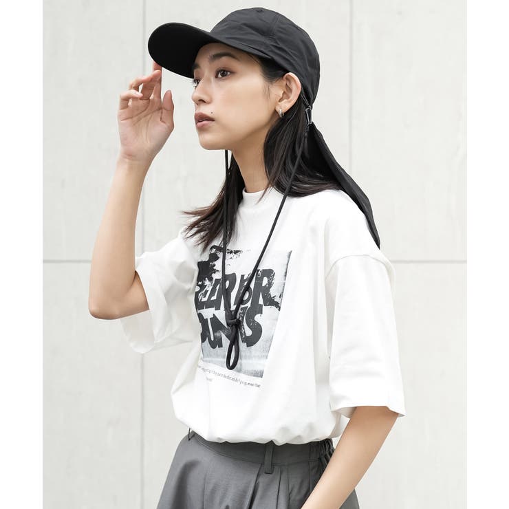 ブラック | 撥水冷感ネックカバー付きキャップ 撥水加工 接触冷感 | mili an deni