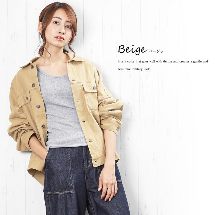 ミリタリー ジャケット サファリジャケット[品番：MADW0002998