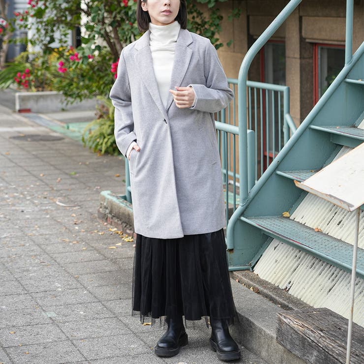 秋冬新作 チェスター ノーカラー | mili an deni | 詳細画像9 