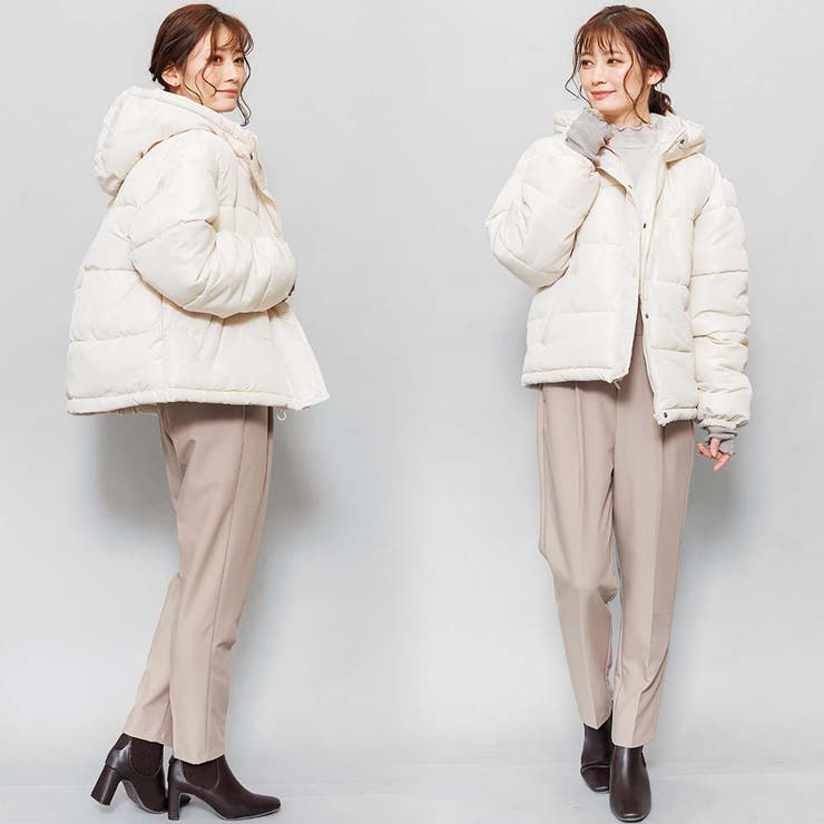 ボリュームフェイクダウンジャケット ジャンパー 長袖 | mili an deni | 詳細画像7 