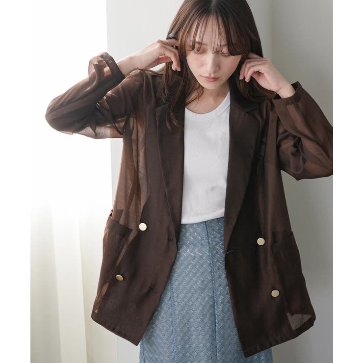 ブラウン | シアージャケット レディース テーラードジャケット | mili an deni