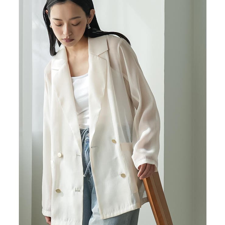 ライトベージュ | シアージャケット レディース テーラードジャケット | mili an deni