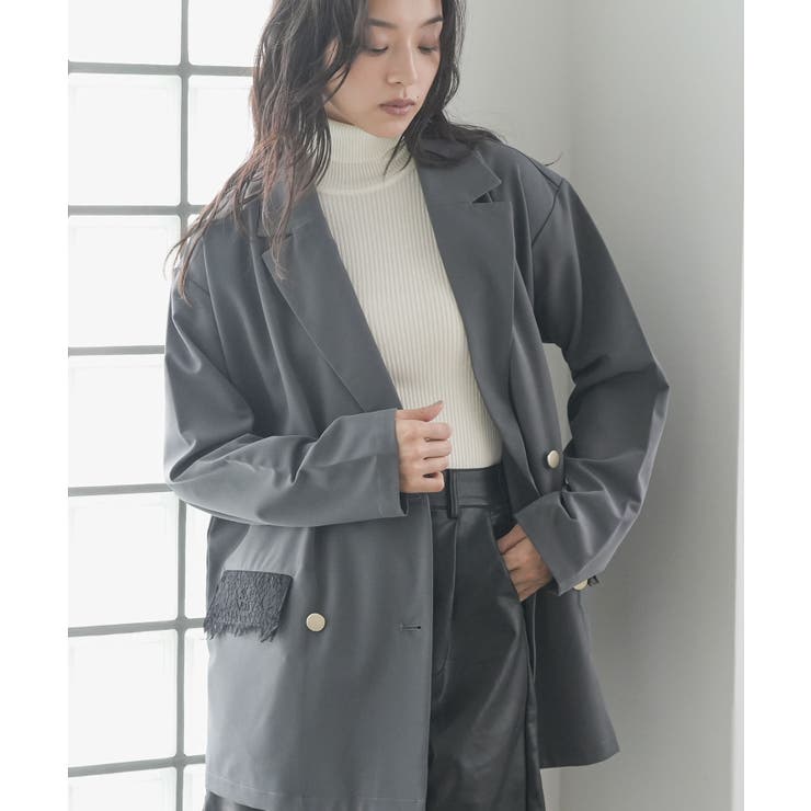 チャコール | ジャケット レディース テーラードジャケット | mili an deni