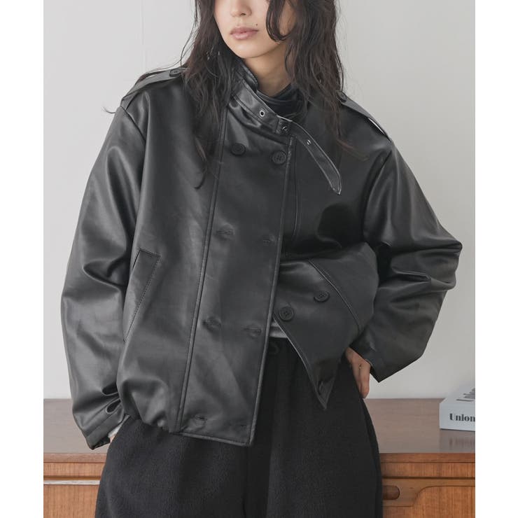 ブラック | レザージャケット レディース フェイクレザー | mili an deni
