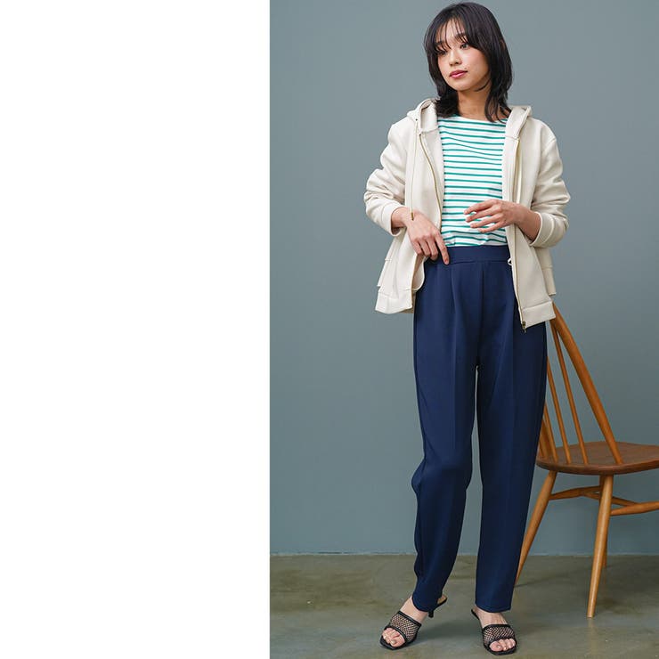 バックフリル前開きジップパーカー フード プルオーバー | mili an deni | 詳細画像20 