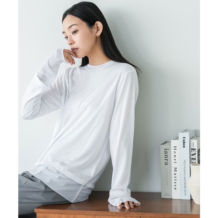 ホワイト | レイヤード風 トップス レディース | mili an deni
