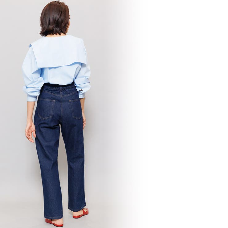 レースセーラーカラーブラウス サイドスリット 長袖 | mili an deni | 詳細画像16 