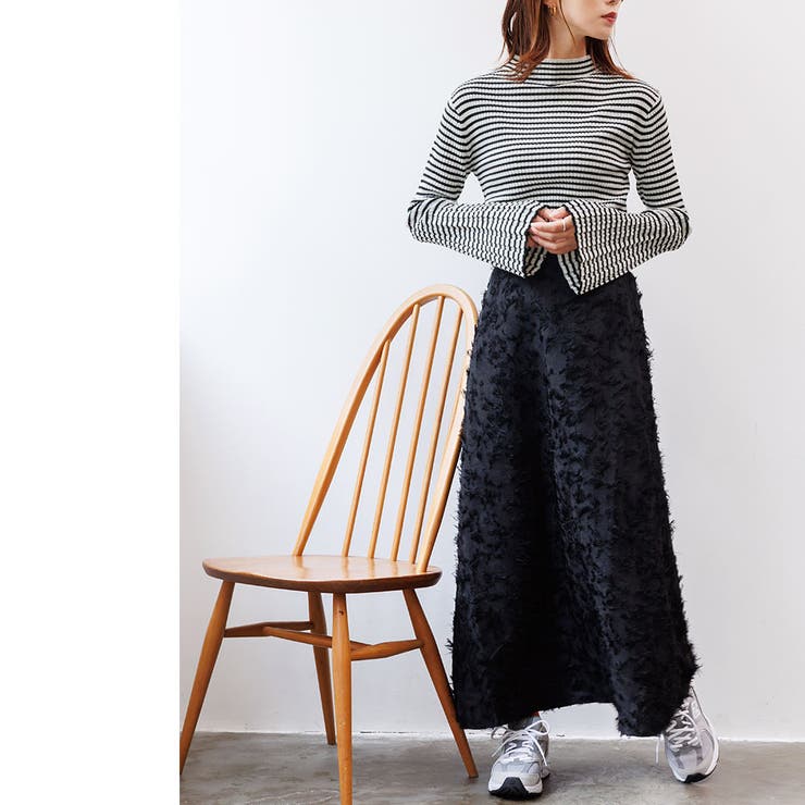 フレアスリーブハイネックプルオーバーTシャツ カットソー 長袖 | mili an deni | 詳細画像22 