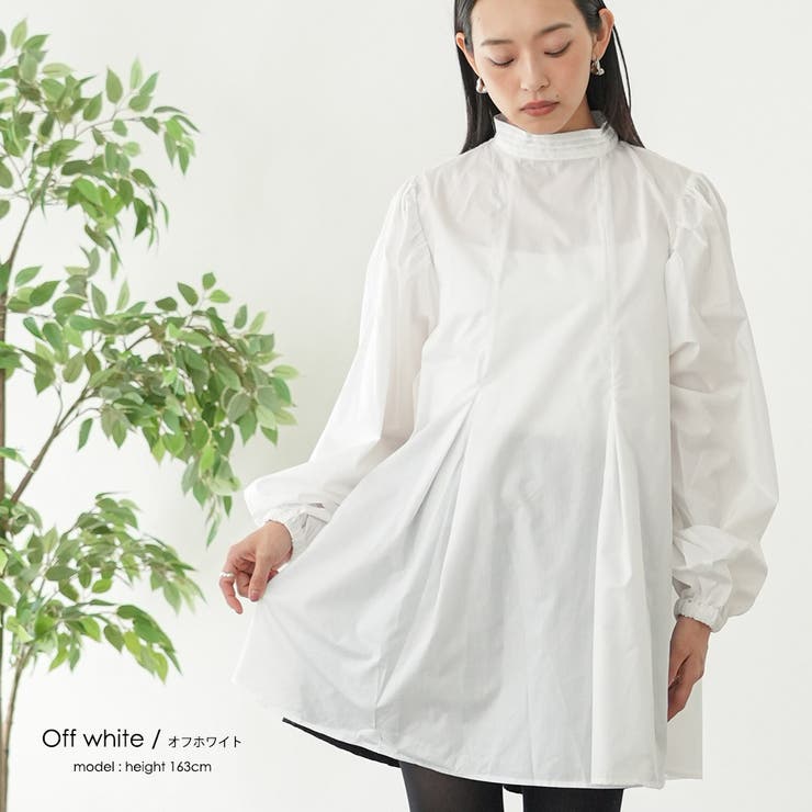 フロントツータックプルオーバー ブラウス 長袖 | mili an deni | 詳細画像7 