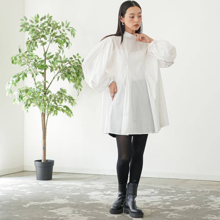 フロントツータックプルオーバー ブラウス 長袖 | mili an deni | 詳細画像11 