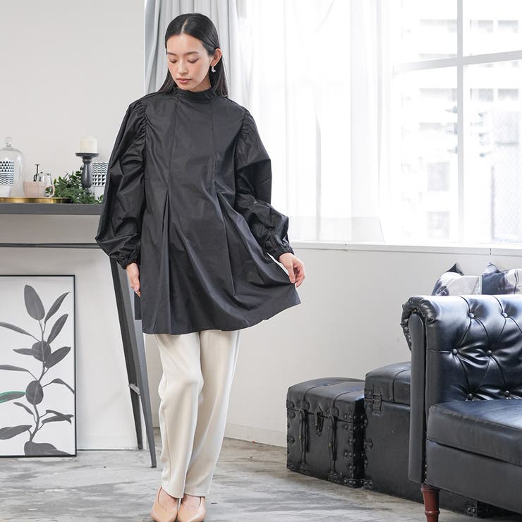 フロントツータックプルオーバー ブラウス 長袖 | mili an deni | 詳細画像16 