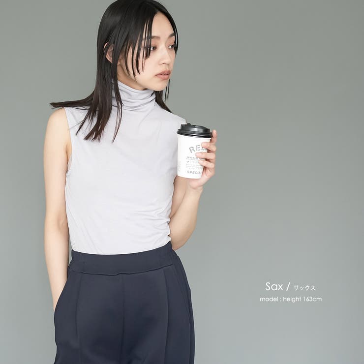 VIVIENNE TAM タートルネック ノースリーブ VIVIENNE TAM タートルネック ノースリーブ