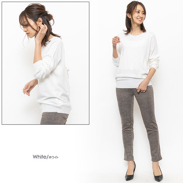 Vネック セーター 長袖 | mili an deni | 詳細画像10 