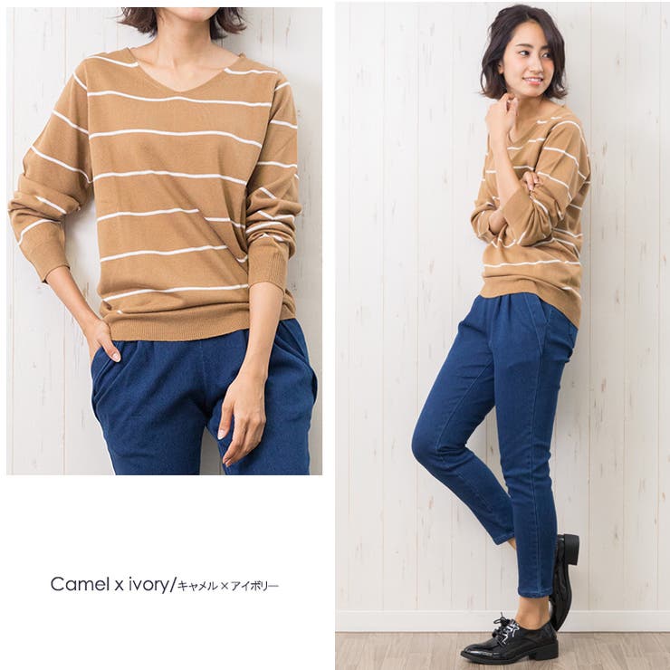 Vネック セーター 長袖 | mili an deni | 詳細画像19 