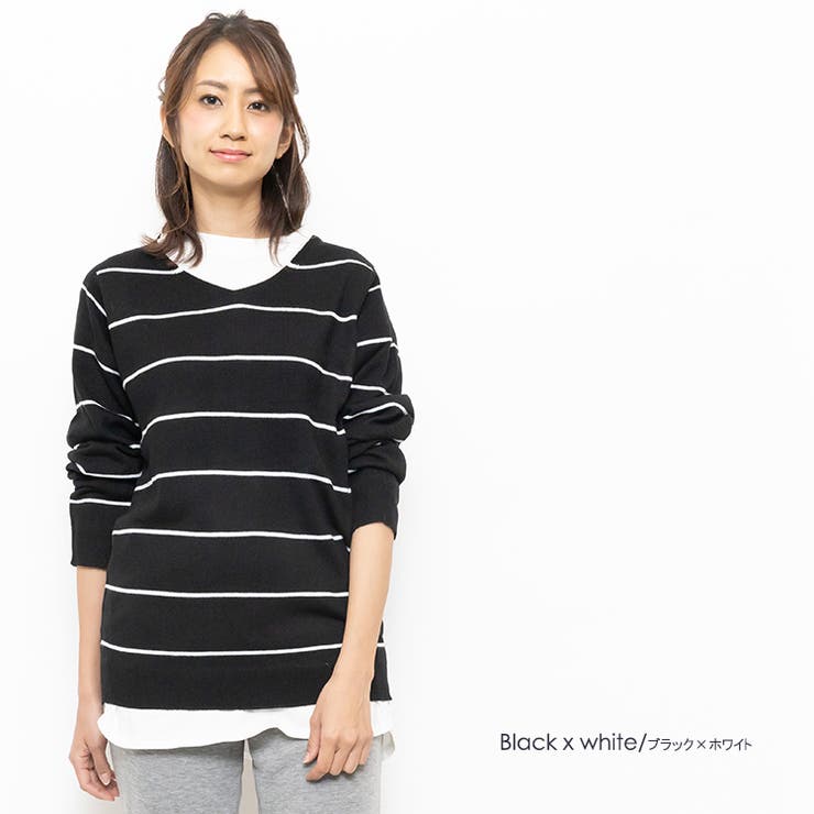 Vネック セーター 長袖 | mili an deni | 詳細画像20 