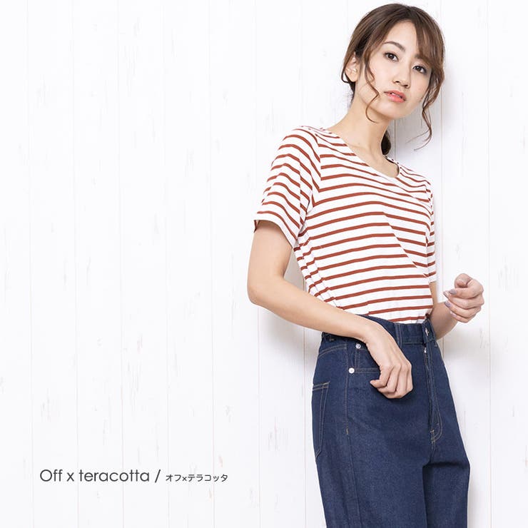 【美品】tamaki niime ペロンT 半袖カットソー ボーダー ブルー 楽天市場】【30％OFF】YONETOMI NEW BASIC（ヨネトミニュー