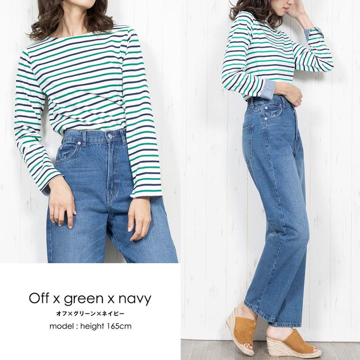 ボーダー Tシャツ 袖ポイント | mili an deni | 詳細画像8 