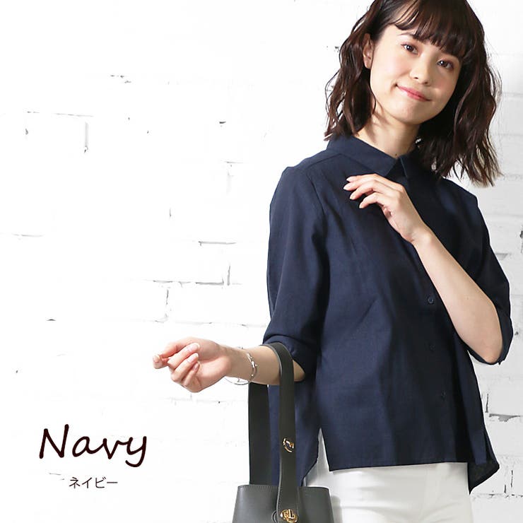 綿麻 シャツ ブラウス 長袖 トップス M L レディース 春 ミリアンデニ 品番 Madw Mili An Deni ミリアンデニ の レディースファッション通販 Shoplist ショップリスト