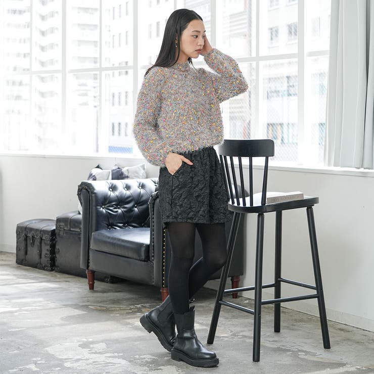 ミックスヤーンシャギーニットプルオーバー トップス シャギーニット | mili an deni | 詳細画像15 