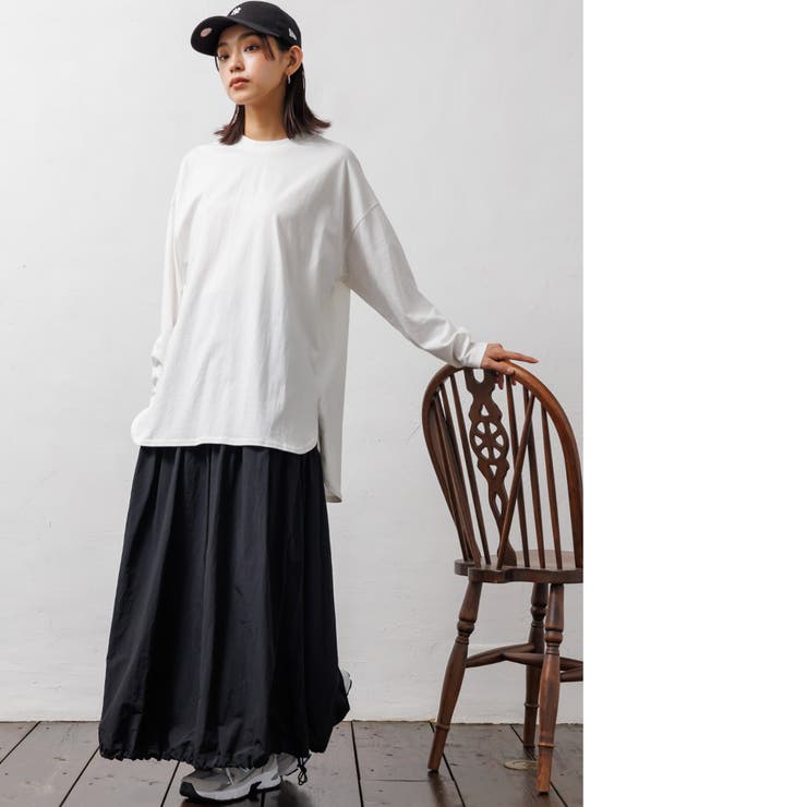 レイヤードTシャツ BIGTシャツ オーガニックコットン | mili an deni | 詳細画像9 