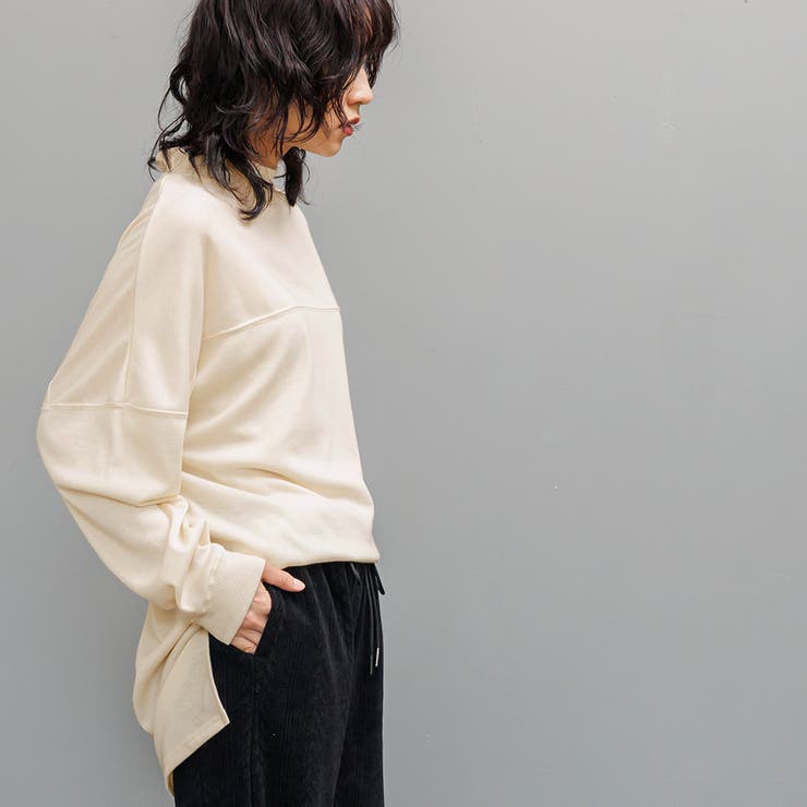 裏微起毛Tシャツ シアバター加工 長袖 | mili an deni | 詳細画像10 