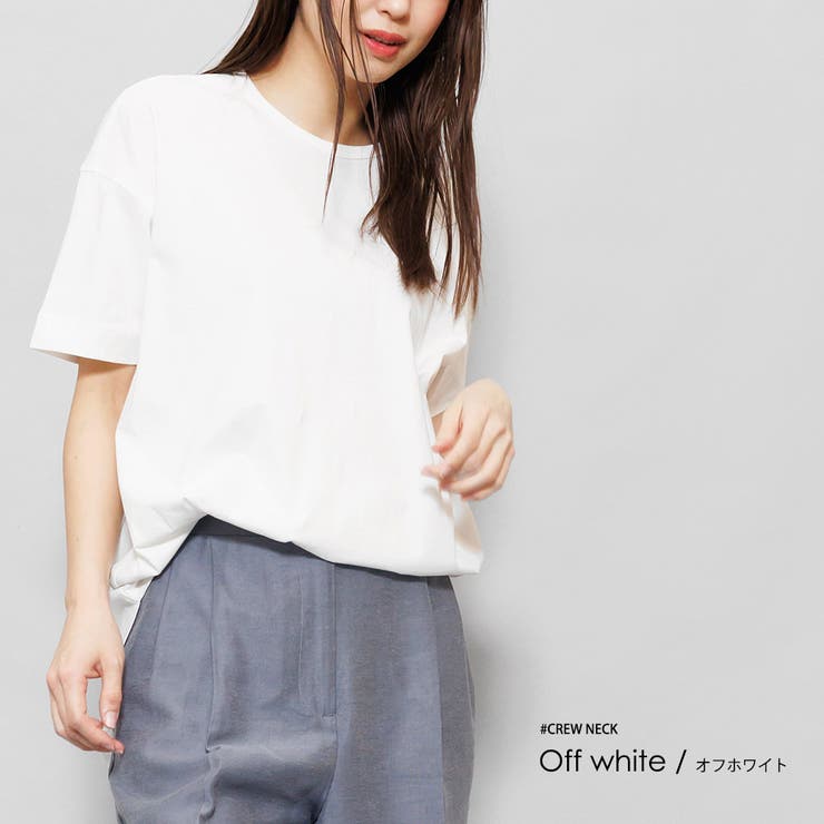 裾ラウンドTシャツ 綿100% クルーネック | mili an deni | 詳細画像5 