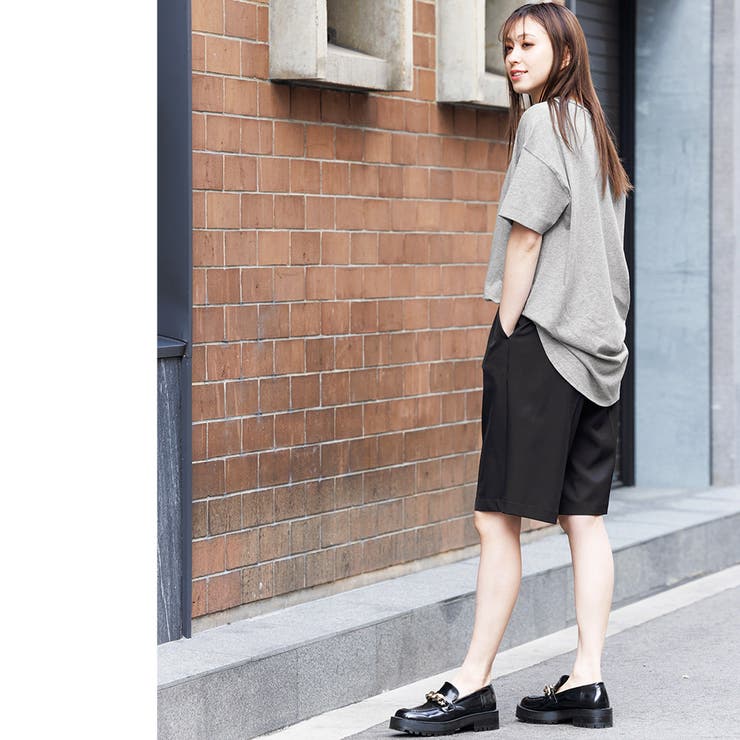 裾ラウンドTシャツ 綿100% クルーネック | mili an deni | 詳細画像16 