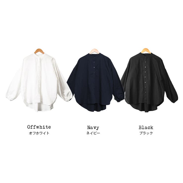 オーバーシャツ バックギャザー サイドスリット | mili an deni | 詳細画像17 