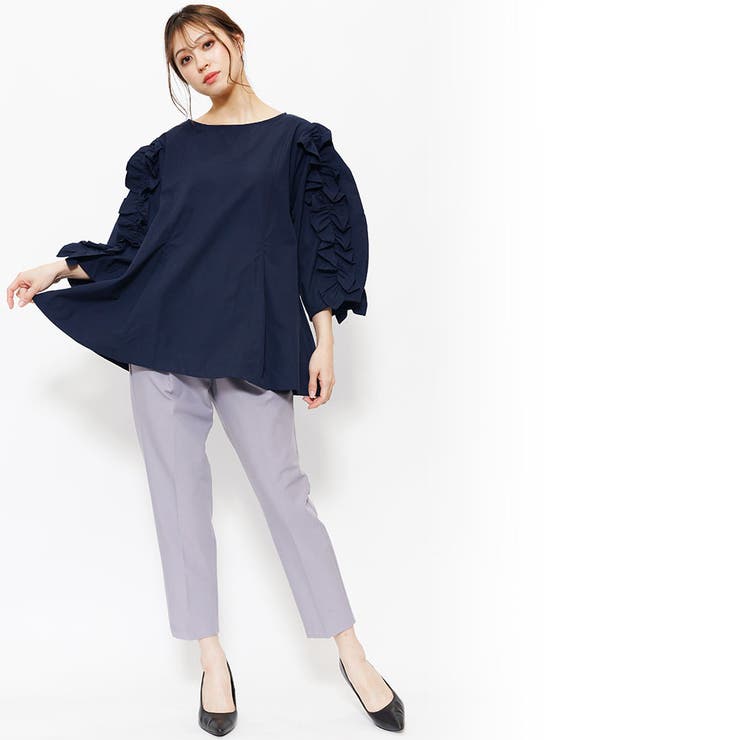 【ク綿100%コードフリルブラウス ボリューム袖 袖コンシャス | mili an deni | 詳細画像24 