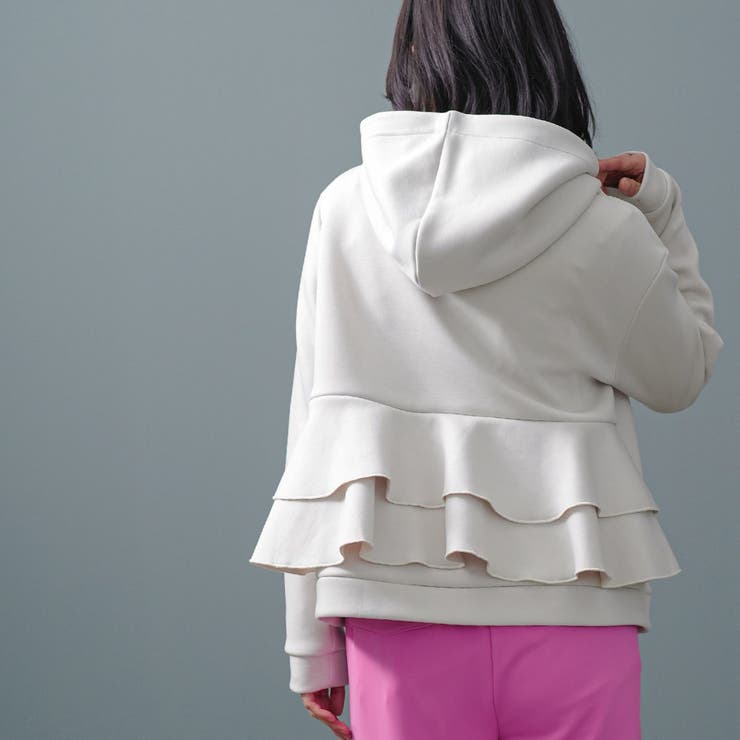 バックフリルプルオーバー フード プルオーバー | mili an deni | 詳細画像8 