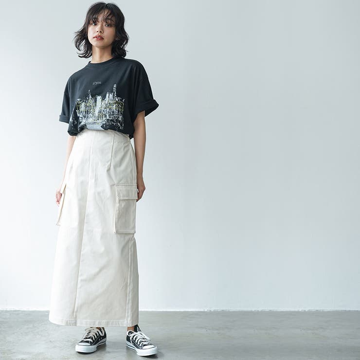 半袖バンドTシャツ シティスケープ プリント | mili an deni | 詳細画像19 