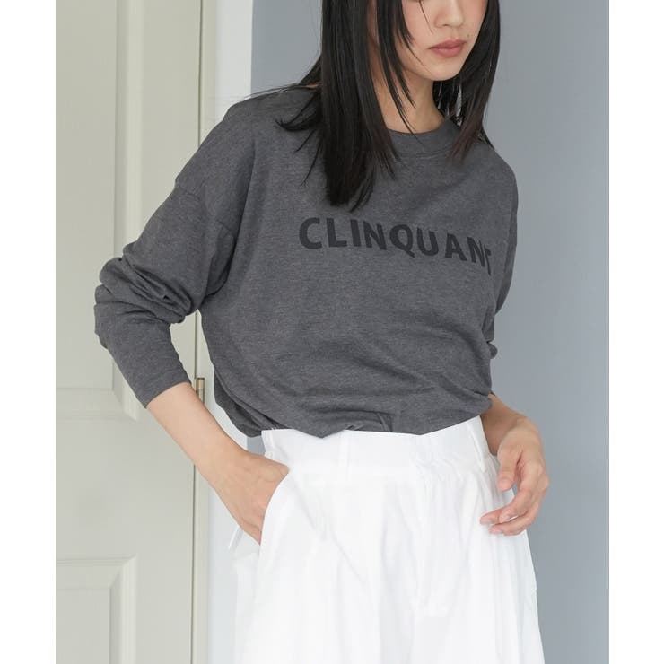 チャコール | フォントプリントT フレンチロゴ プリント | mili an deni