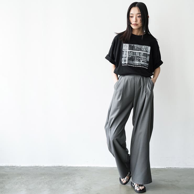 半袖シティスケープフォトプリントTシャツ プリント コットン | mili an deni | 詳細画像19 