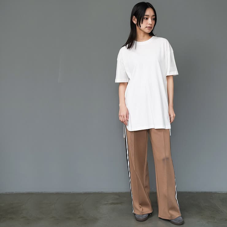 サイドスリット裾ラウンドTシャツ クルーネック 半袖 | mili an deni | 詳細画像8 