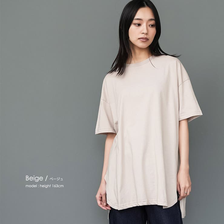 サイドスリット裾ラウンドTシャツ クルーネック 半袖 | mili an deni | 詳細画像27 