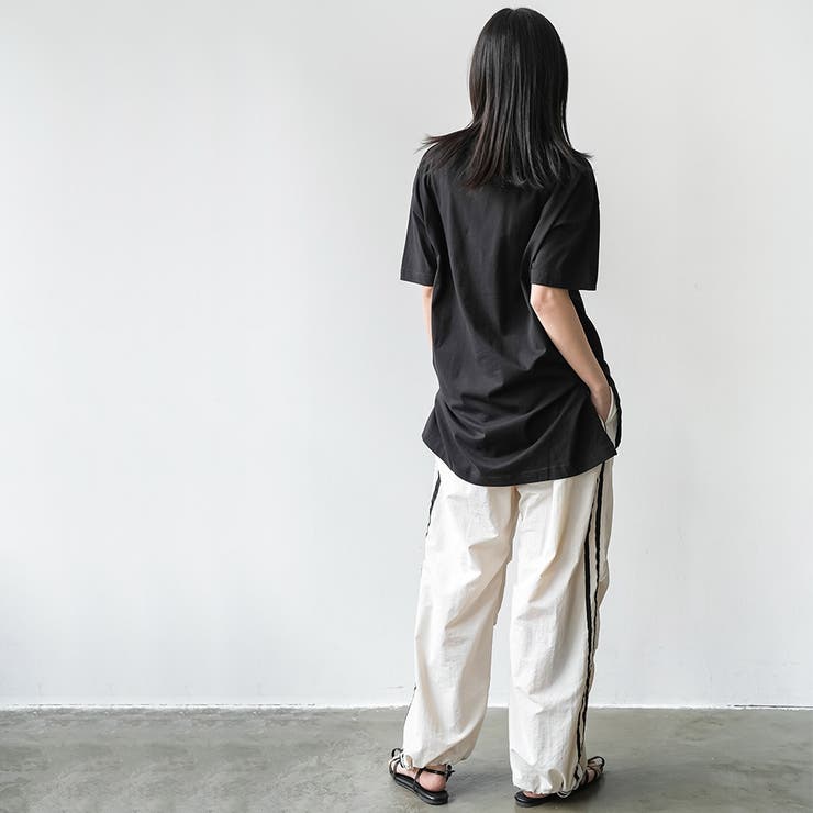 サイドスリット裾ラウンドTシャツ クルーネック 半袖 | mili an deni | 詳細画像31 