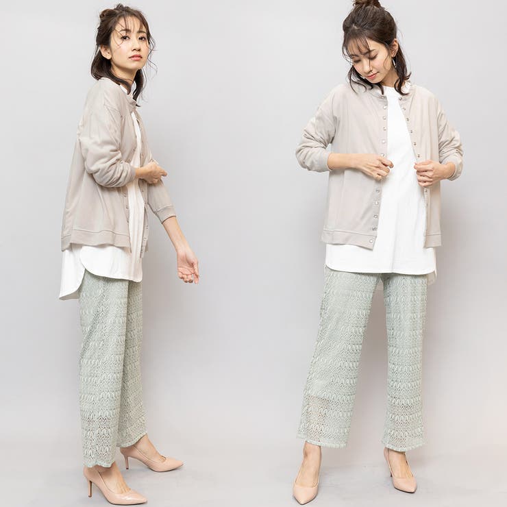 ニットカーディガン ストレッチ起毛 クルーネック | mili an deni | 詳細画像15 