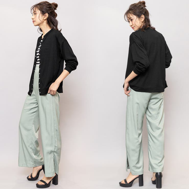 ニットカーディガン ストレッチ起毛 クルーネック | mili an deni | 詳細画像18 