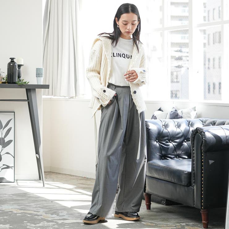 セーラーカラーニットカーディガン トップス リブニット素材 | mili an deni | 詳細画像10 