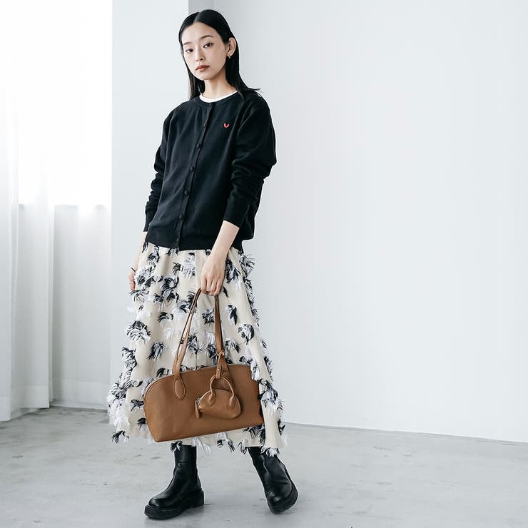 ハート刺繍ニットカーディガン トップス ニット素材 | mili an deni | 詳細画像22 